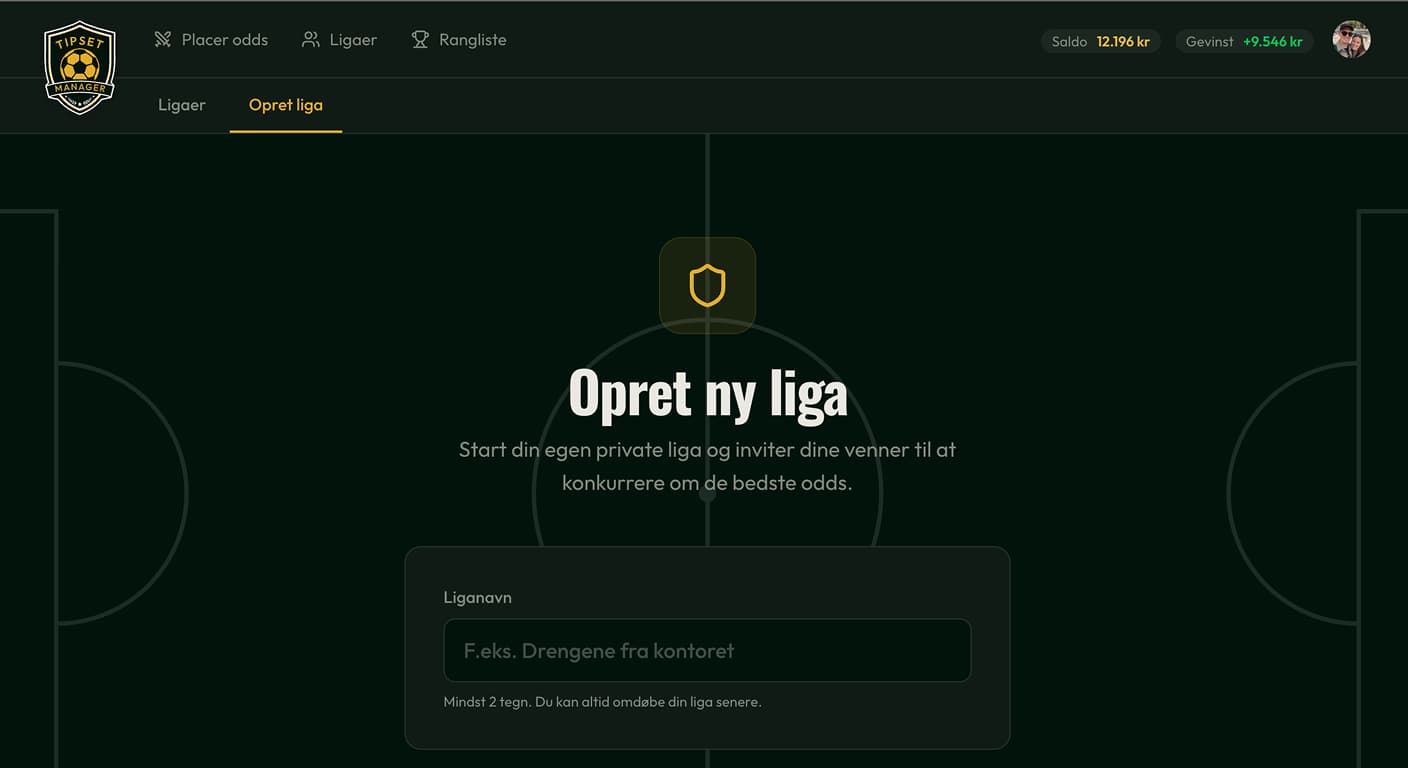 Opret din egen liga